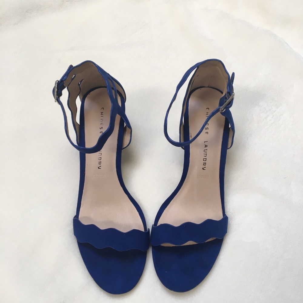 Chinese Laundry Rubie Deep Ocean Blue microsuede - Picture 2 of 8